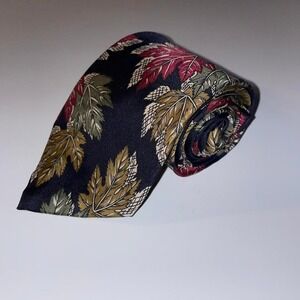 417 by Van Heusen colorful‎ leaves fall silk tie